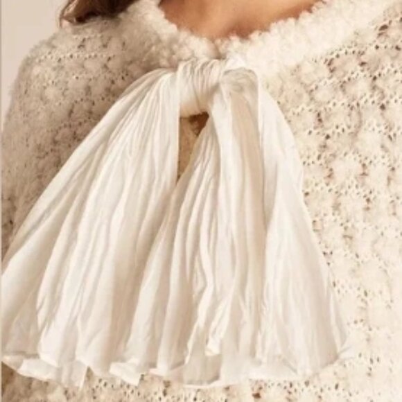 124 Rebecca Taylor Alpaca Bow Sweater XS NWT - Picture 4 of 10